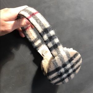 Burberry Check Ear Muffs - Cashmere
